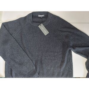 Slate & Stone Men's Super Cozy Stretch Pullover Knit Charcoal Gray Sweater Sz XL